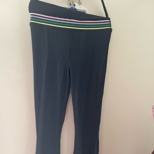 Free People Movement ribbed yoga pants SZ M In Black